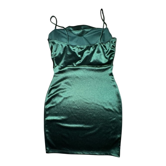 Windsor Green Satin Midi Dress - Picture 2 of 3